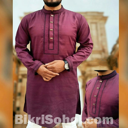 Soft Cotton Embroidery Panjabi